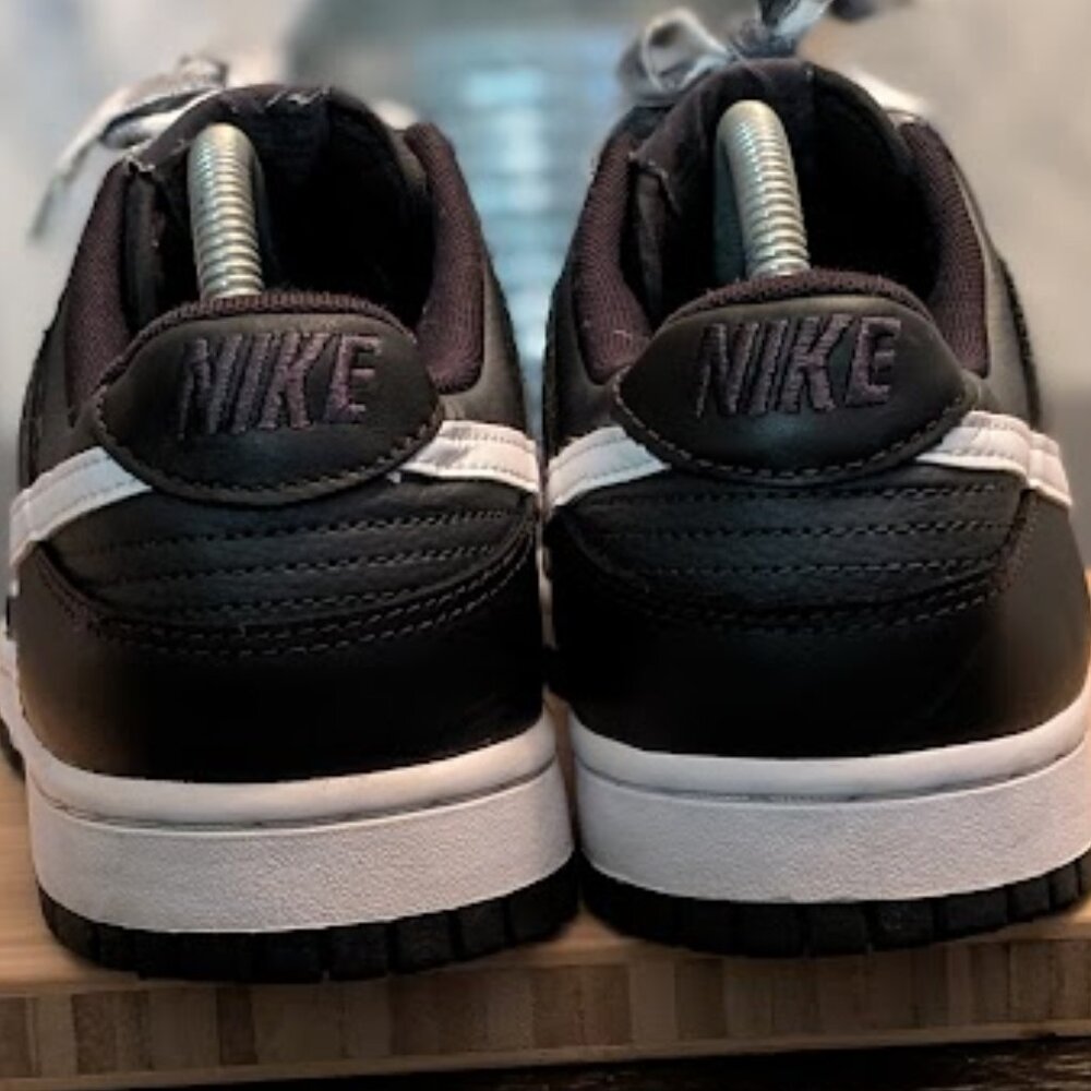 NIKE Dunk Low Reverse Black Panda Sneakers DJ6188-002 - Picture 5 of 9